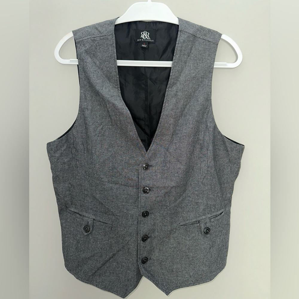 Rock & Republic Charcoal Vest